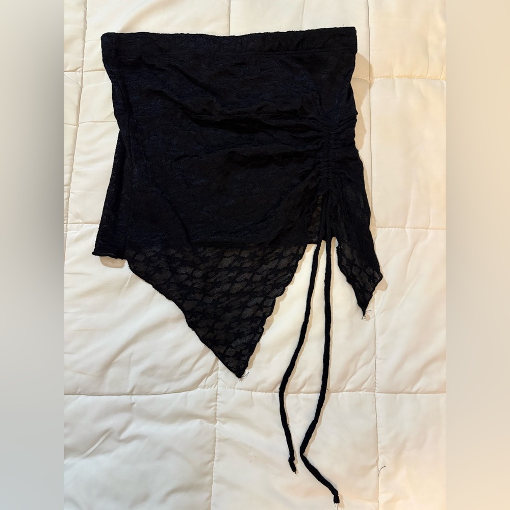 Black Lace Tube Top